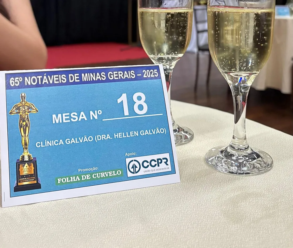 Mesa da Clínica Galvão na premiação 65º Notáveis de Minas Gerais 2025
